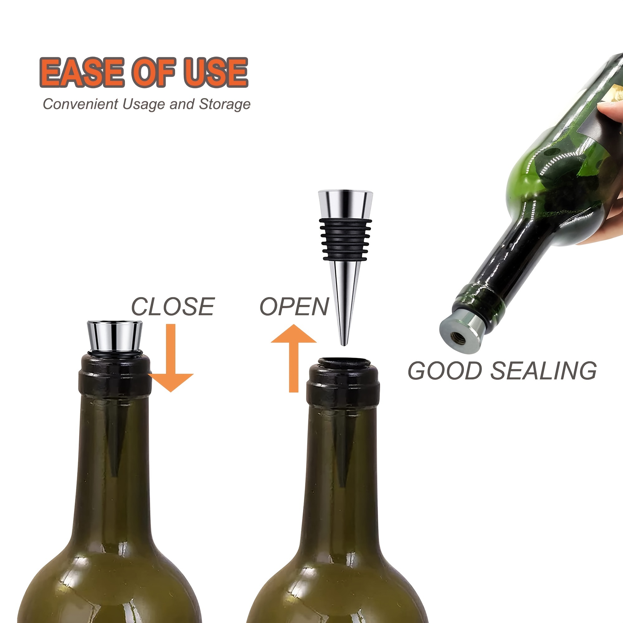 Wine Bottle Stopper Resin Mold With Stopper - Temu