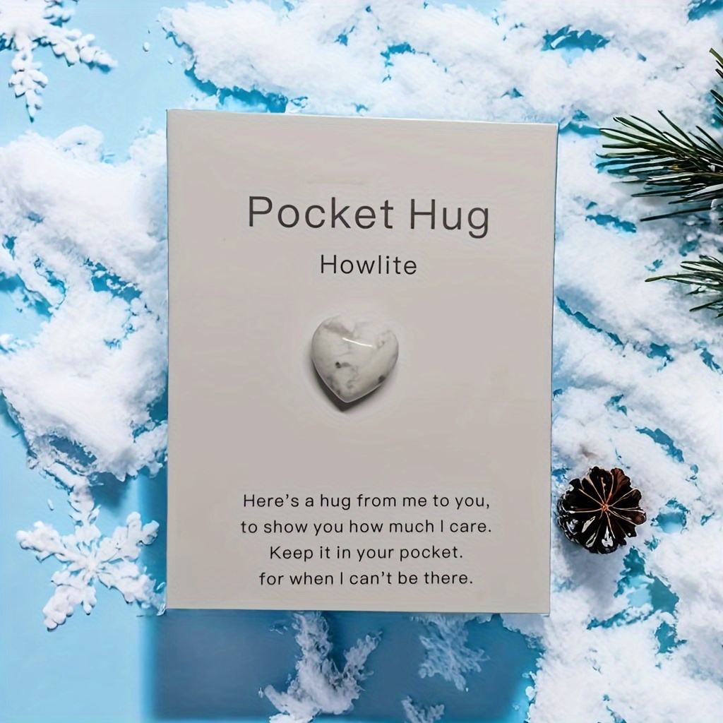Pocket Hug Token Crystal Heart Token Pick Gift Thinking Miss - Temu