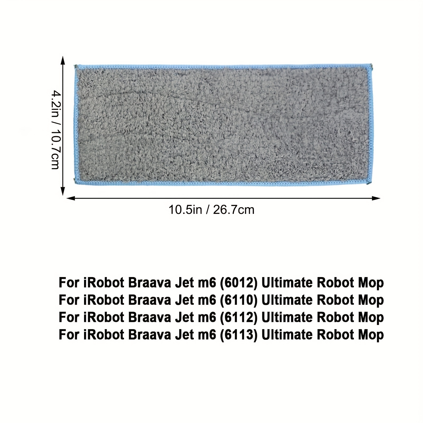 iRobot Braava Jet M6 (6110) Ultimate Robot Mop and m Series Washable Wet  Mopping Pads, (2-Pack)