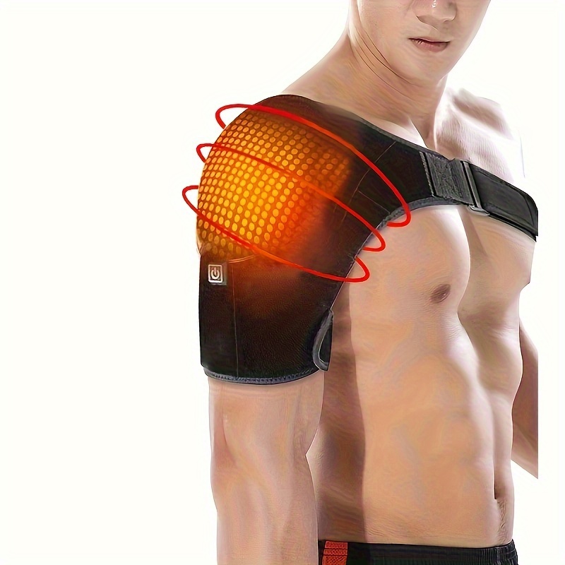 Almohadilla térmica eléctrica para alivio del dolor de  espalda/hombro/cuello/rodilla/pierna, 6 ajustes de calentamiento rápido,  apagado automático