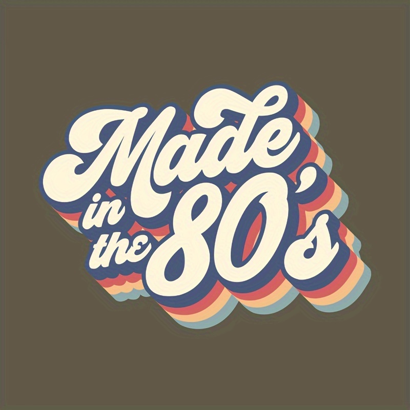 I Love The 80's Retro Iron On T-Shirt Transfer Rock Star Back 1980s 80s  Eighties