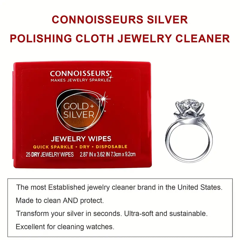 Professional Jewelry Cleaning Cloths Get That Sparkling - Temu