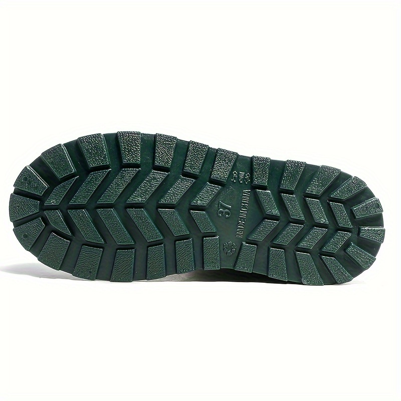 Quick Drying Flat Rain Boots Waterproof Non Slip PVC Garden Shoes