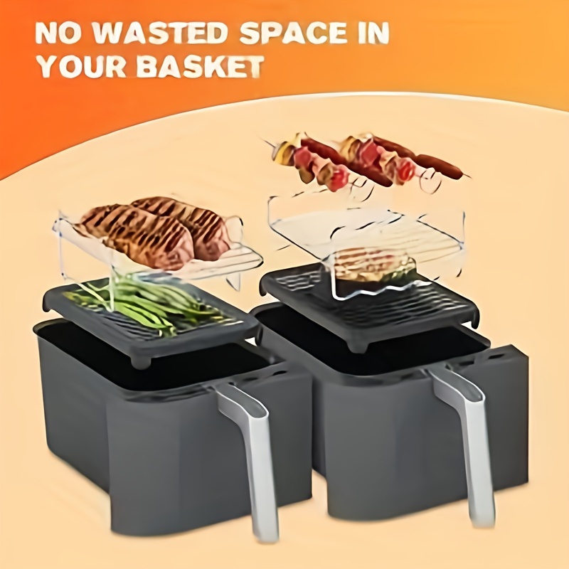 3PCS Grill Steaming Rack Food Grade Metal Material Air Fryer Accessories  Air Fryer Rack for PowerXL Air FryerPro/Caynel