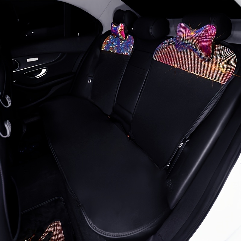 1pc Sommer-Eis-Seiden-Autositzbezug, kühles universelles Auto-Sitzkissen  Auto-Stil atmungsaktiver Front-Autositzschutz Autozubehör