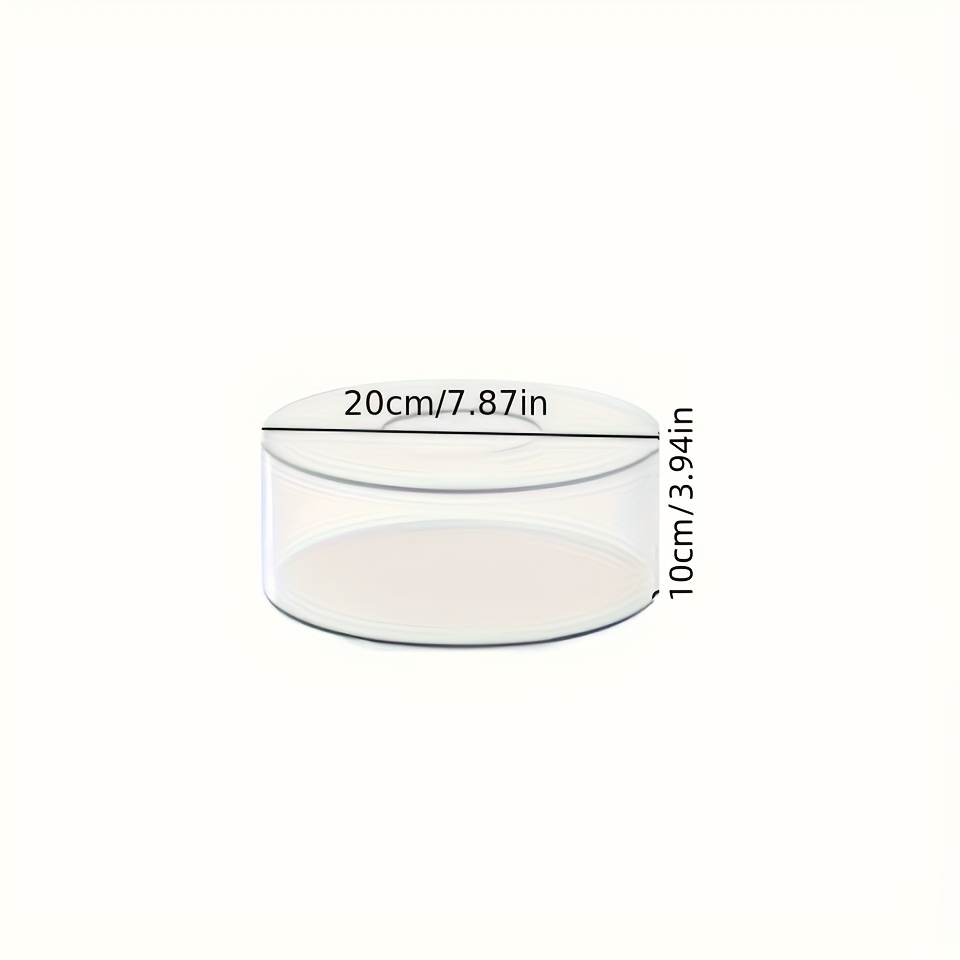 Acrylique Cylindre Affichage Riser Rond Table Décoration Base Transparent  Remplissable Gâteau Outil Décor Clair Gâteau Stand Gâteau Niveau pour 15CM