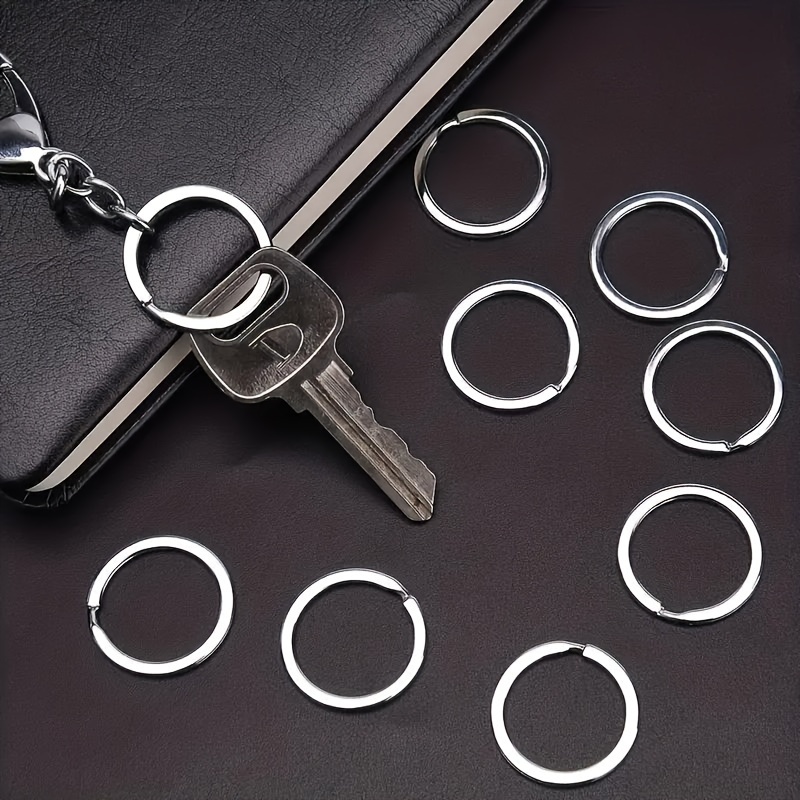 Durable Stainless Steel Key Ring Keychain Convenient Hole - Temu