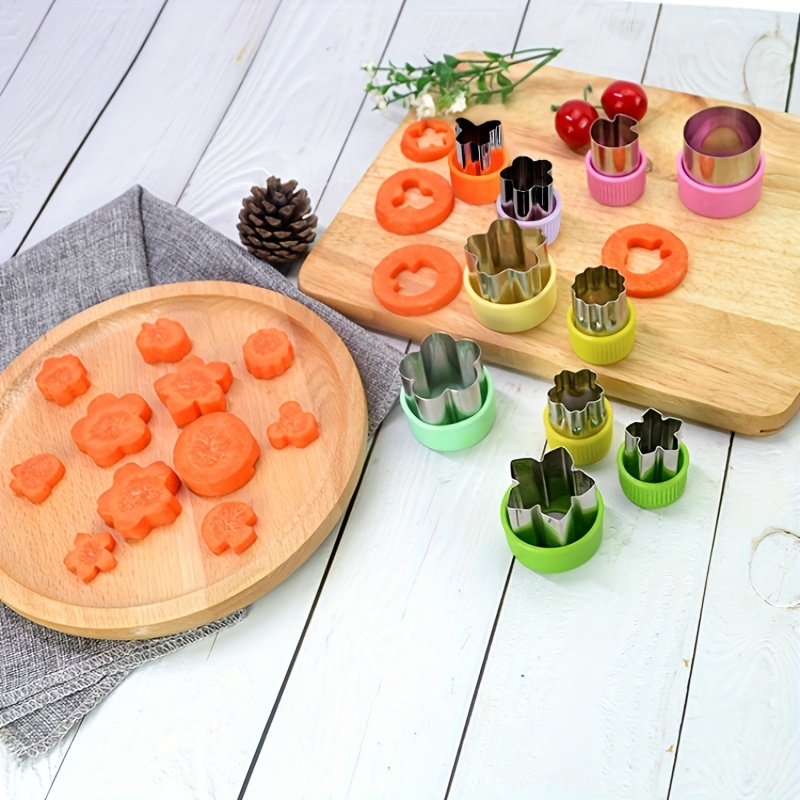 6Pcs/Set Rice Vegetable Fruit Cutter Mold Durable Food Decor