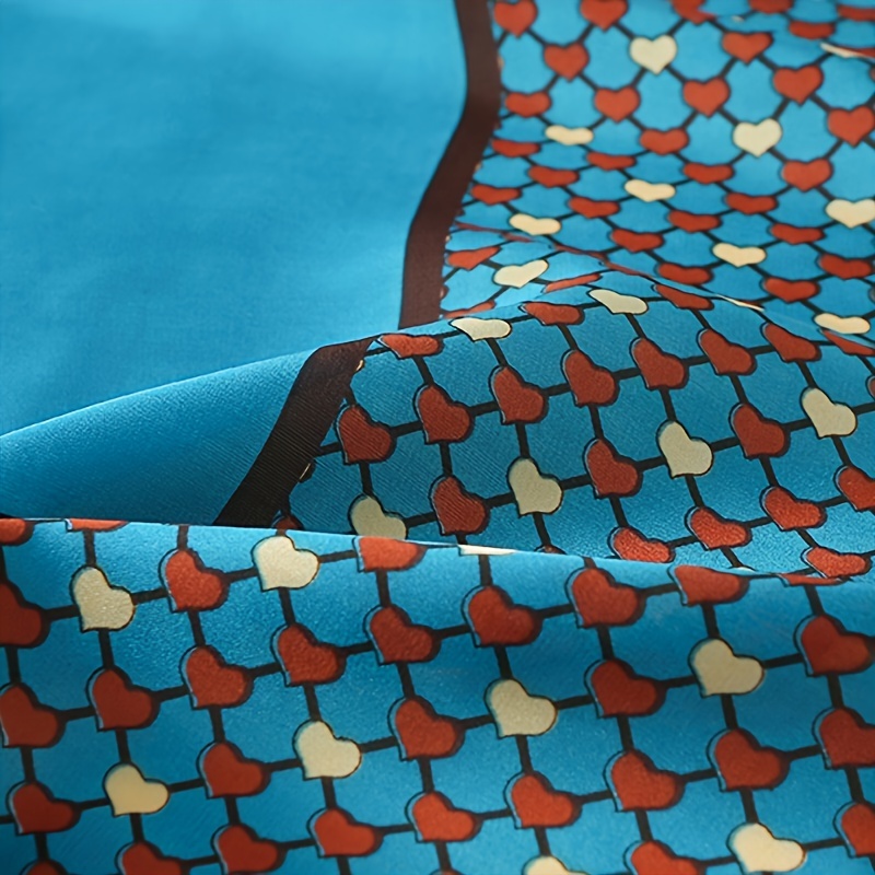 Silk Feeling Head Scarf for Women Lightweight Square Bandanas