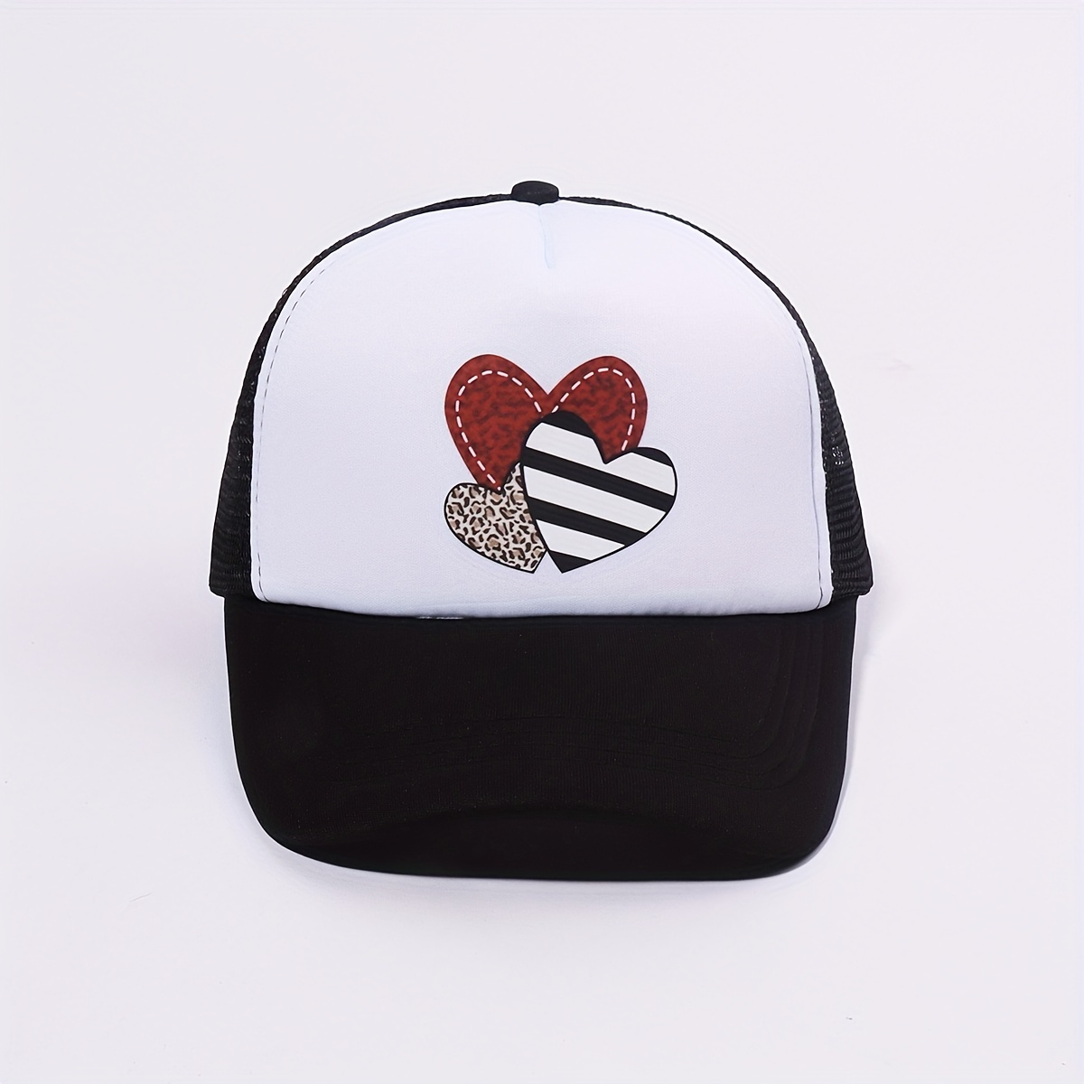 Thinking Printed Trucker Hat Trend Anime Color Block - Temu