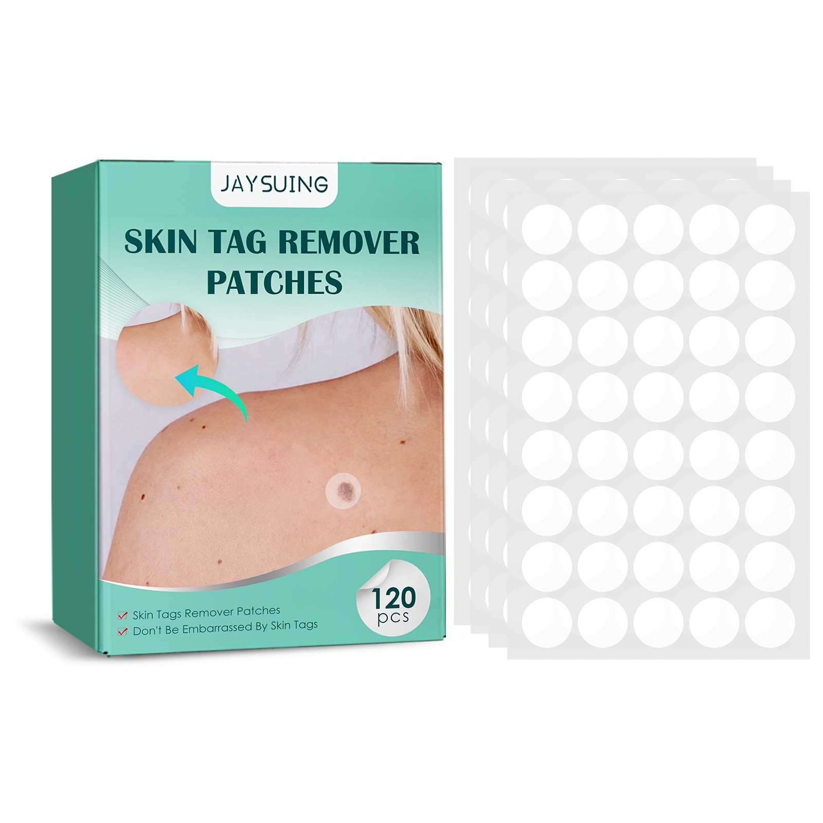 120 Pcs Warts Tag Cover Sticker - Effective Treatment for Zits, Blemishes, Moles & More