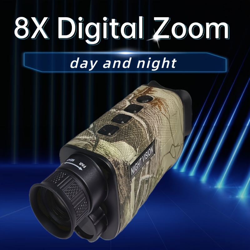 Lunettes de vision nocturne, appareil de vision nocturne HD infrarouge avec  zoom numérique 5X, équipement tactique pour la chasse et la sécurité - Temu  France