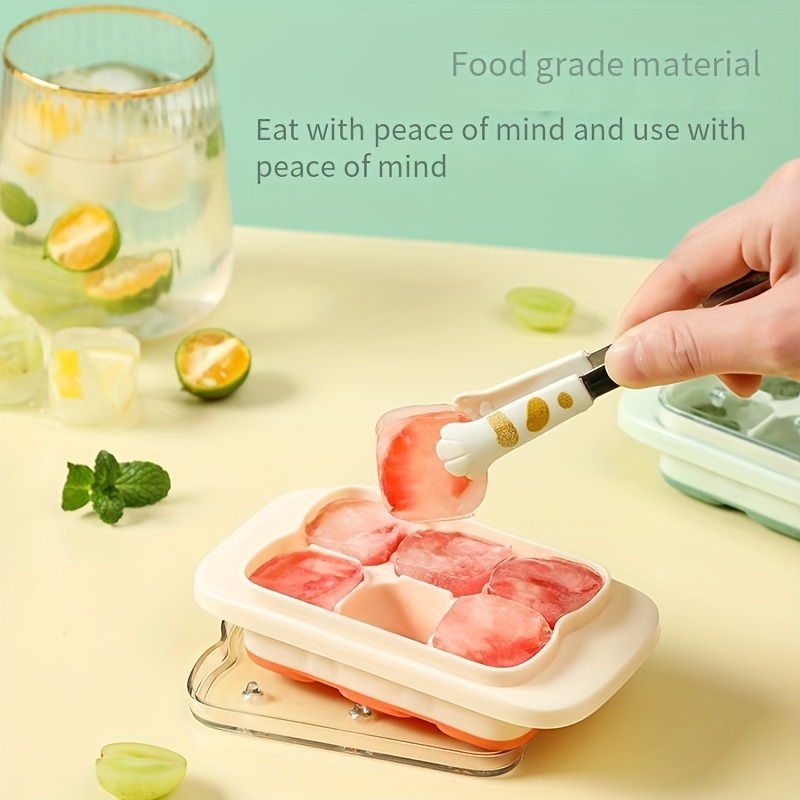 New Silicone Pressing Ice Block Mold Ice Grid Ice Box Household