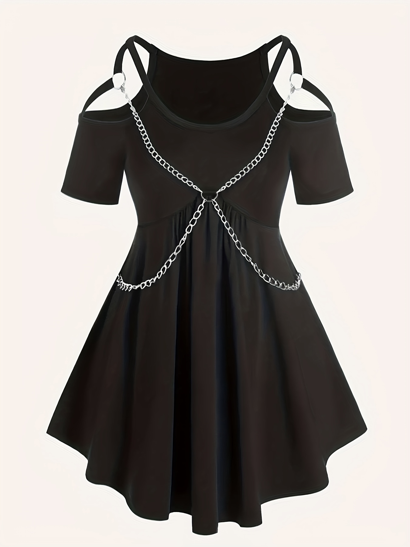 Plus Size Gothic Dress Women's Plus Sun Moon Print Half - Temu