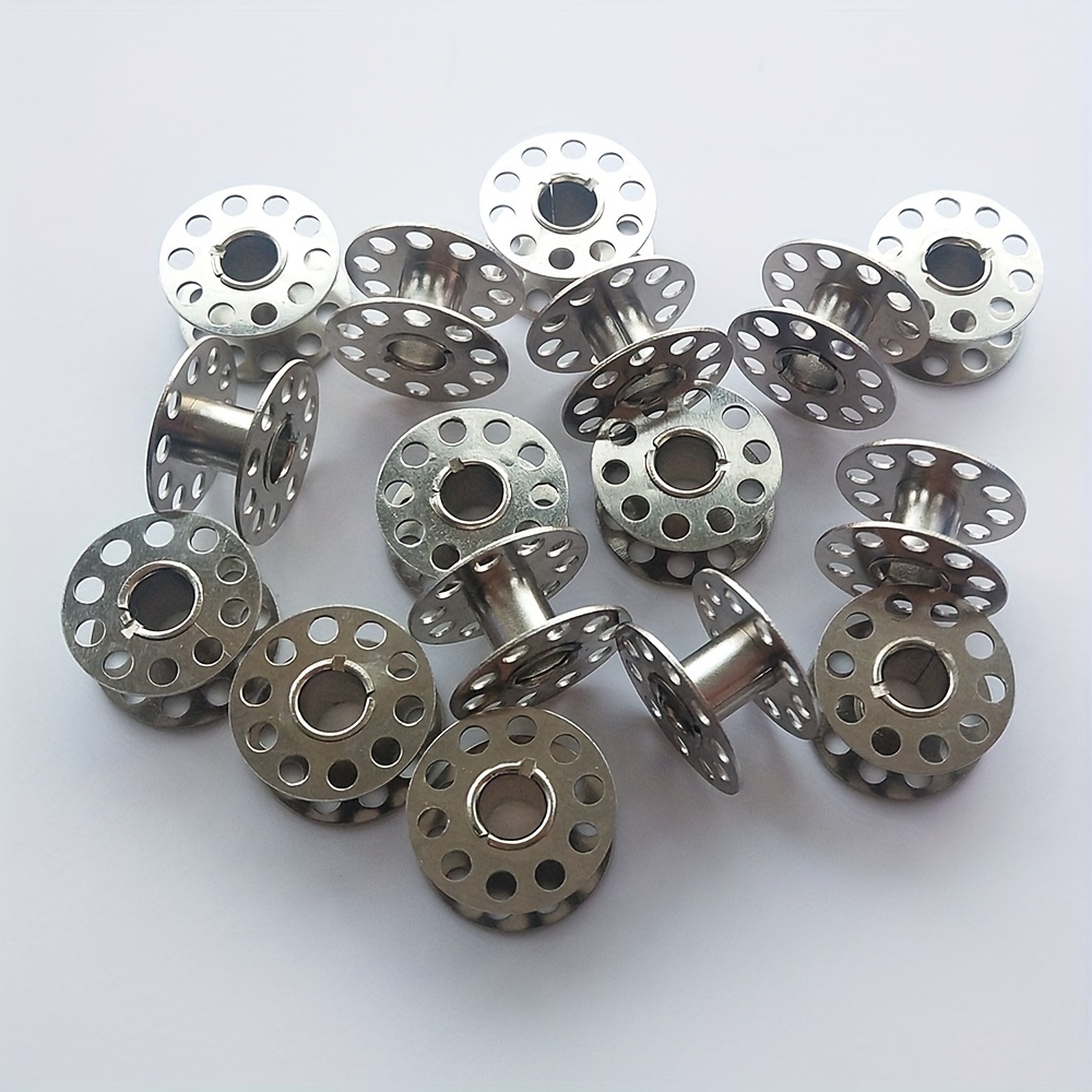 12pcs/pack Metal Bobbins, Bobbins For Brother Sewing Machine, Bobbins For  Singer Sewing Machine, Sewing Machine Accessories Stainless Steel Spool For
