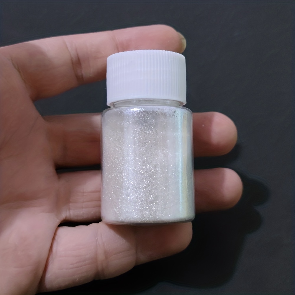 Silver Crystal White MICA Pigment (COSMETIC Grade)Colorant Pearlescent  Powder-US