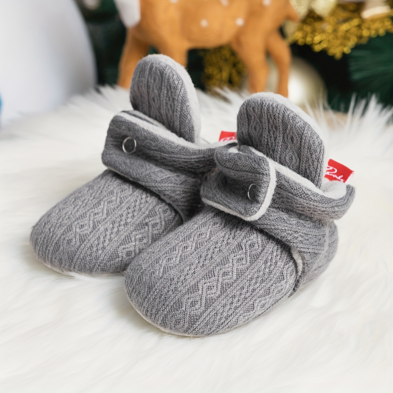 Baby boy fleece booties sale