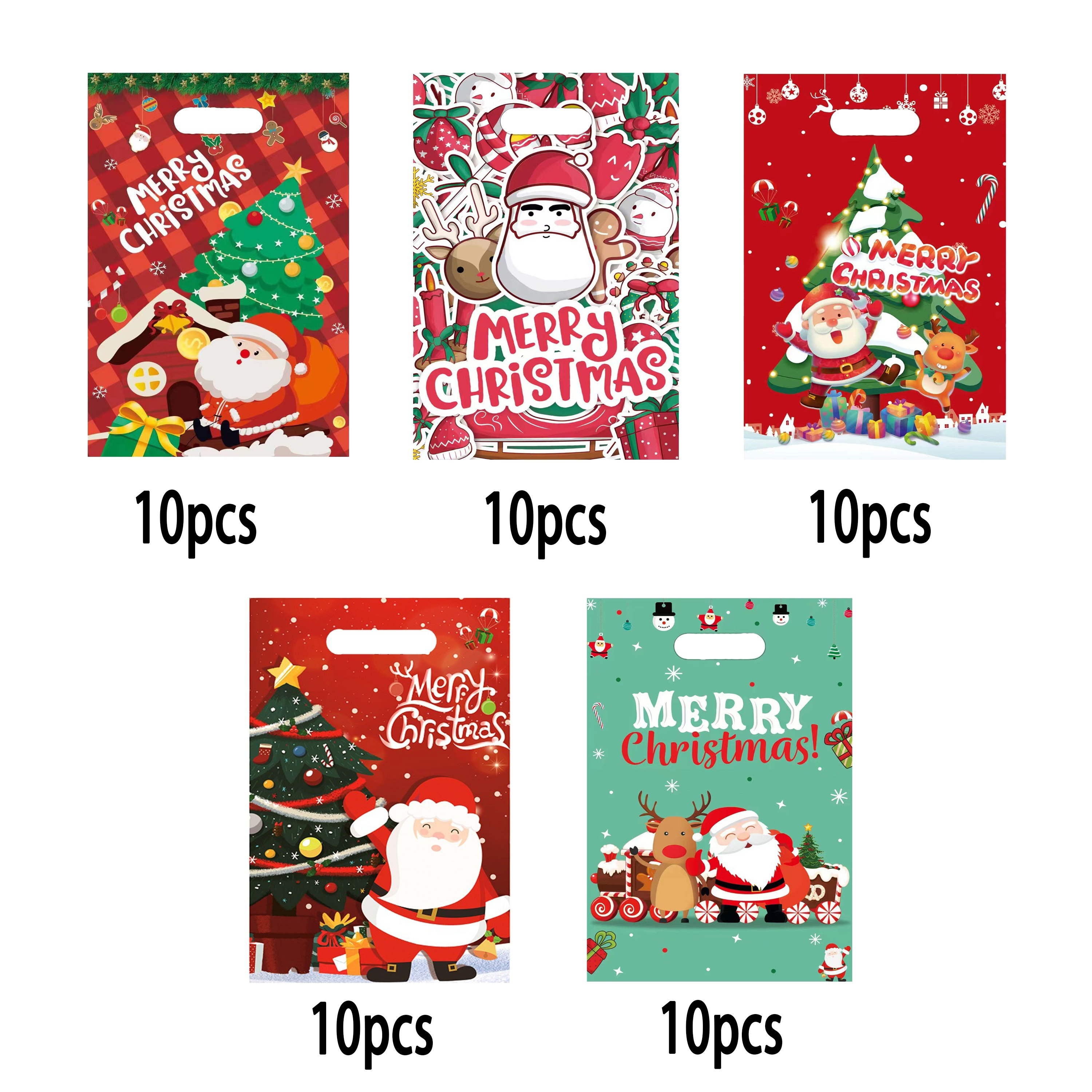 Christmas Candy Bags Plastic Small Gift Bags Plastic - Temu