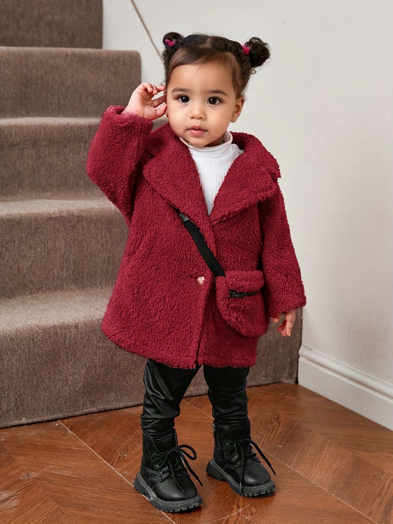 Bébé Tout-petit Enfants Bébé Fille Trench d'hiver Veste Poncho Vêtements  d'extérieur Manteau Tops