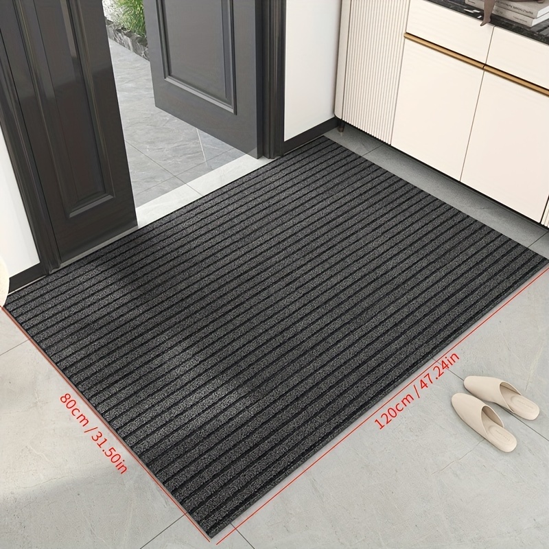 Textured Stripe (24 x 36 Non-Slip) Shoe Scraper Doormat, Durable