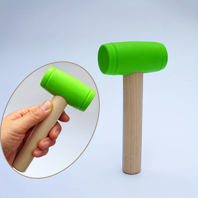 Small Mallet Hammer Fiberglass Handle Double Face Tap Hammer Without Damage  Multifunctional for Flooring Tent Stakes Woodworking - AliExpress