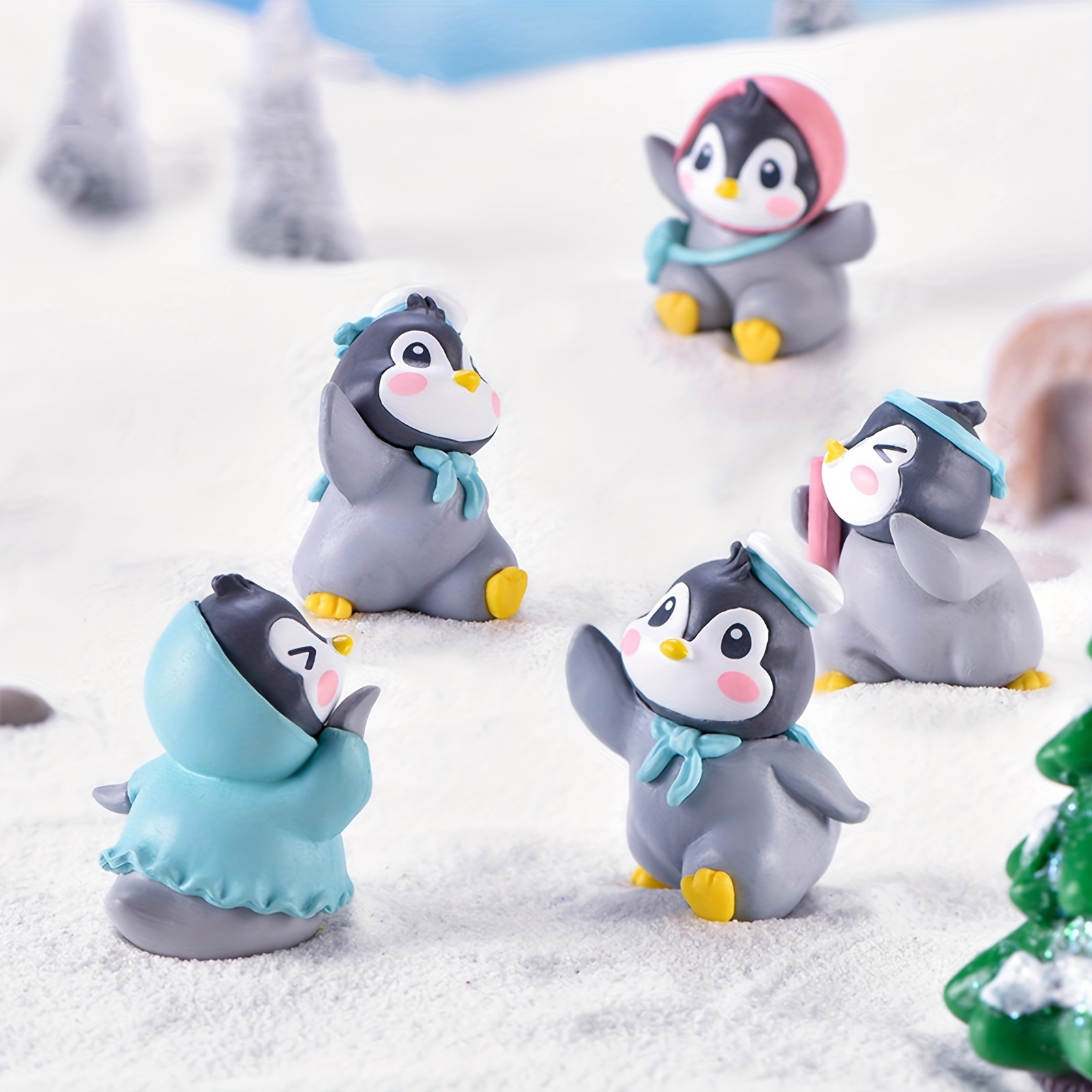 6pcs Petit Pingouin Aimants Réfrigérateur Aimants Nourriture - Temu Belgium