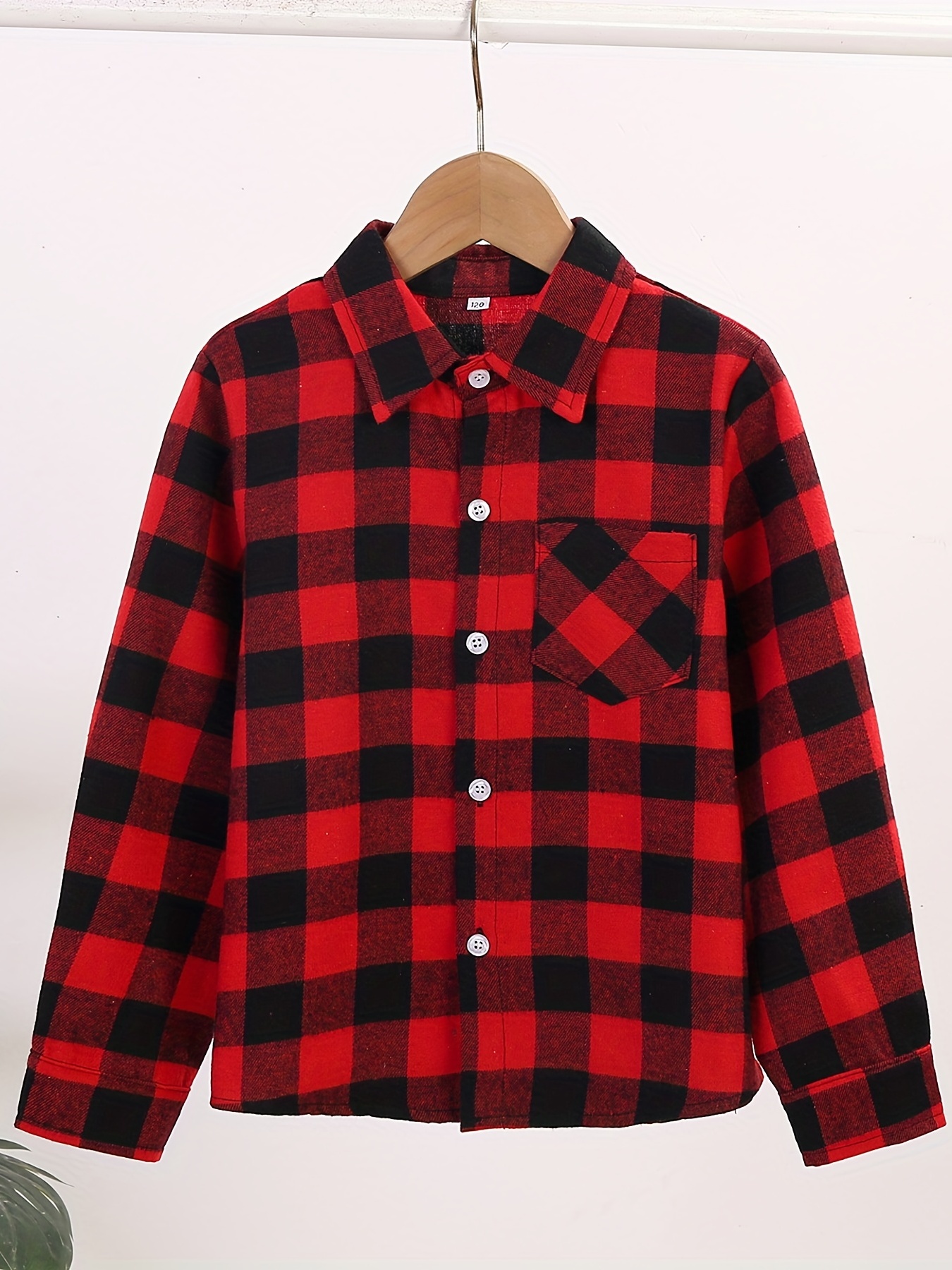 Boys Plaid Shirts Long Sleeve Tops Spring Fall Outwear Jacket