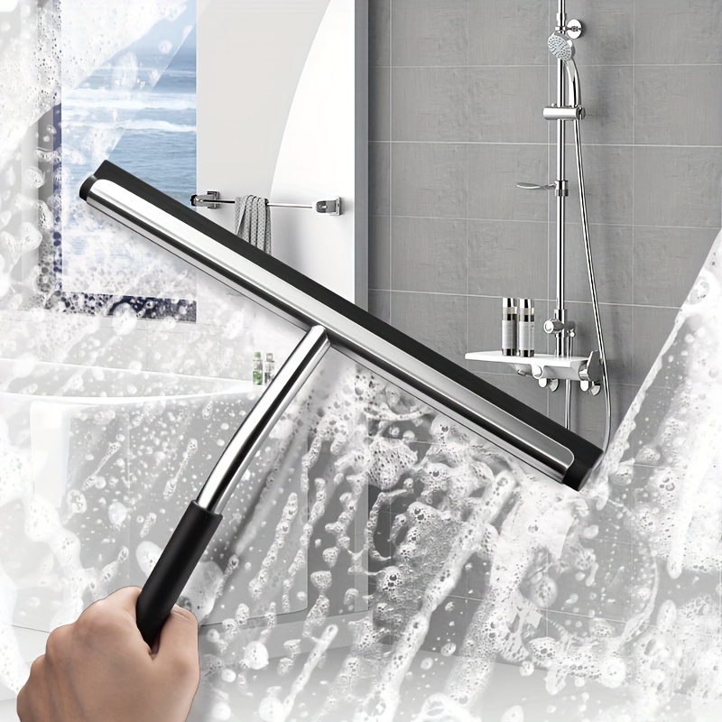 Handheld Glass Wiper With Hook Shower Squeegee Household - Temu