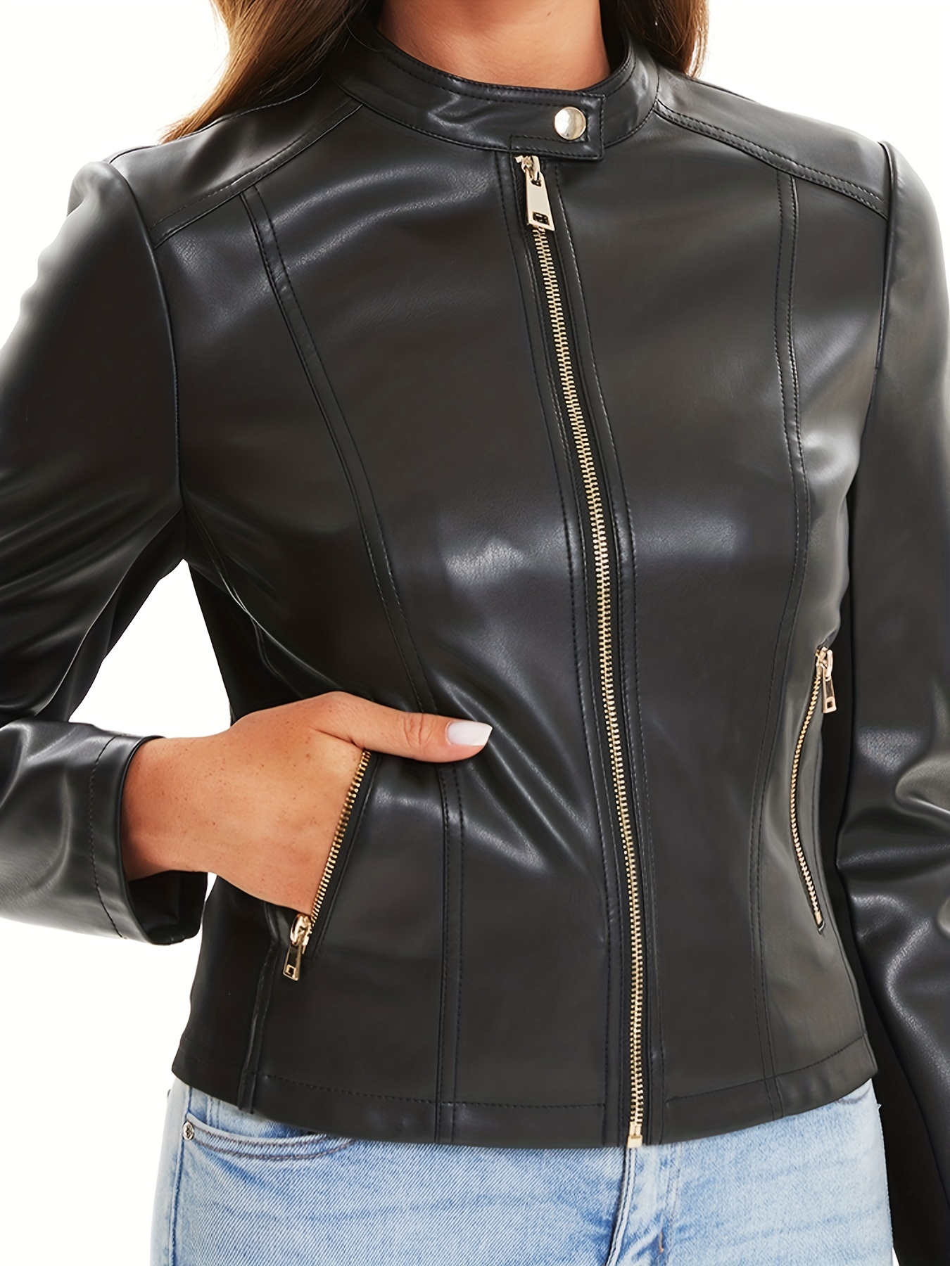 Leather Jackets Women - Temu Canada