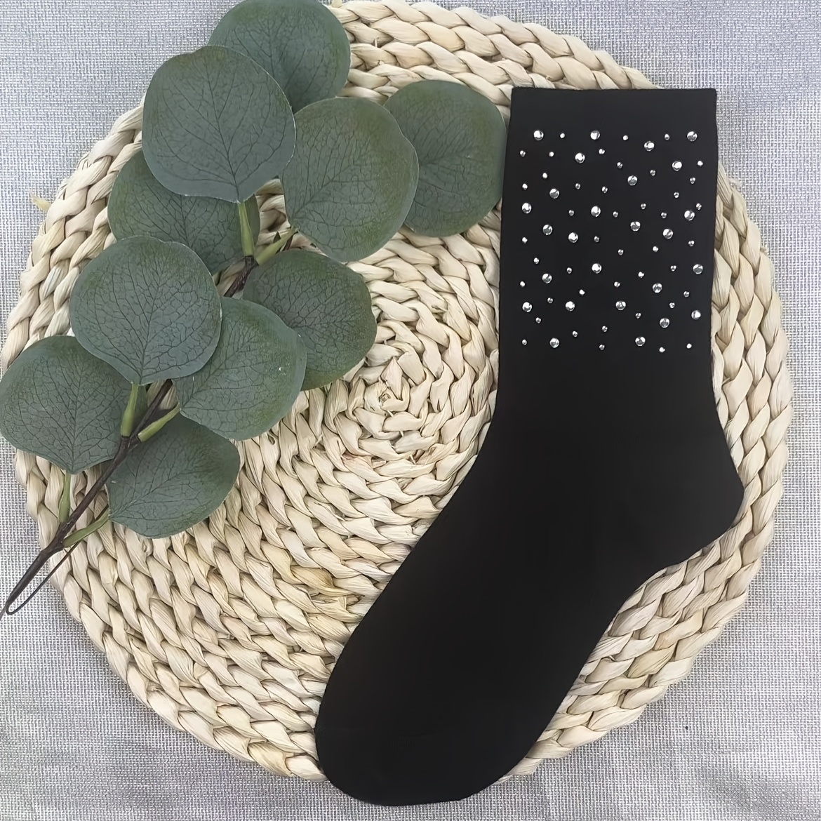 Handmade High-temperature Hot Stamping Fashionable Women's Socks