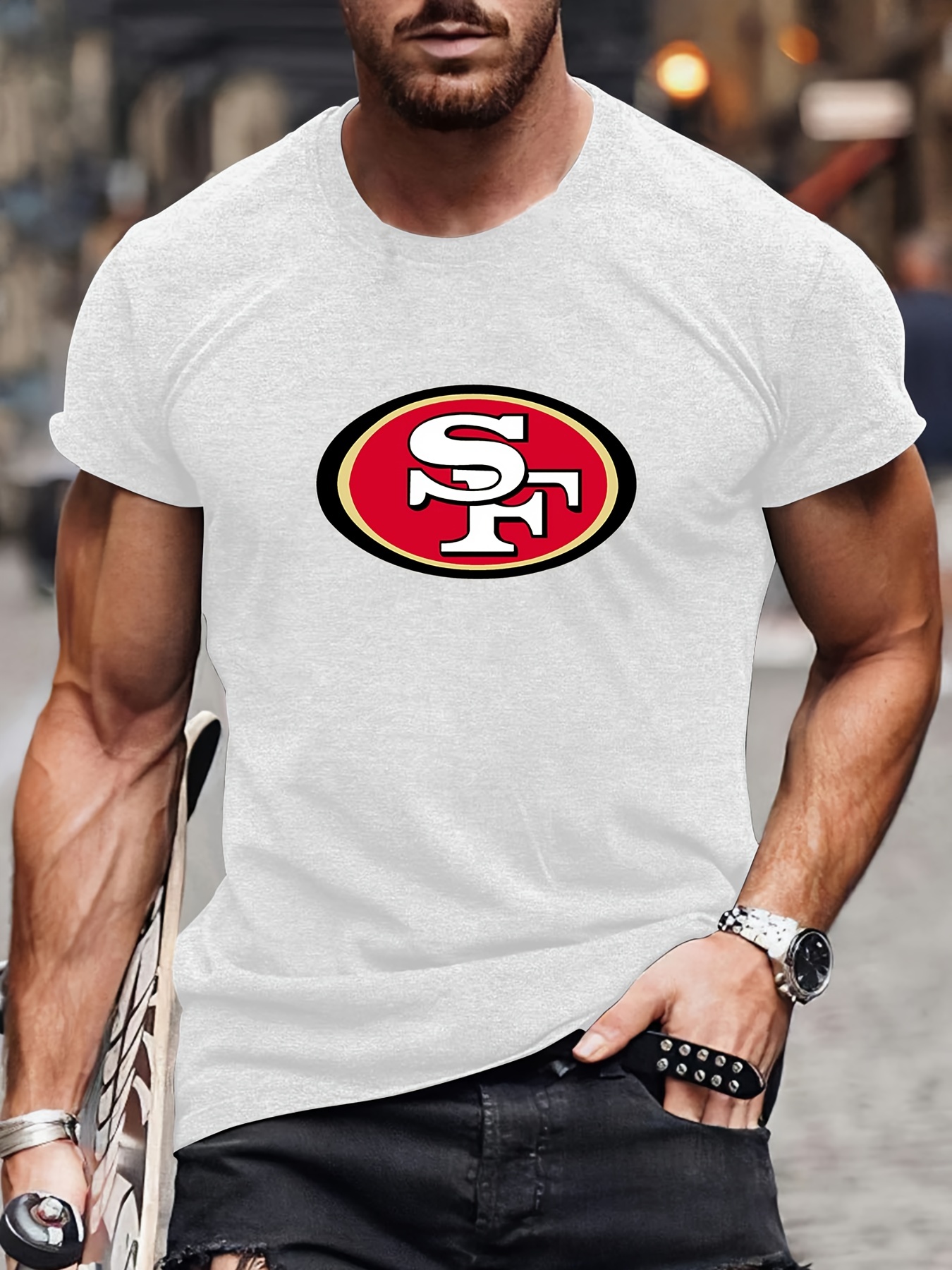 49 ers - 49ers logo T-Shirt cute tops customized t shirts shirts graphic  tees men clothes