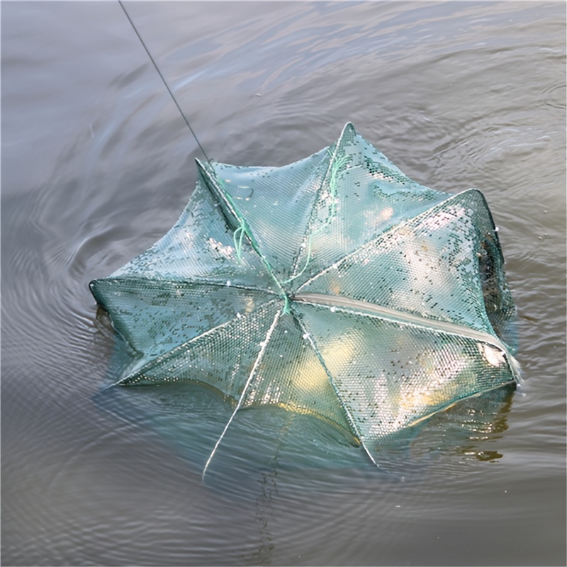 Foldable Automatic Fishing Net With 6/8 Holes - Nylon Shrimp And
