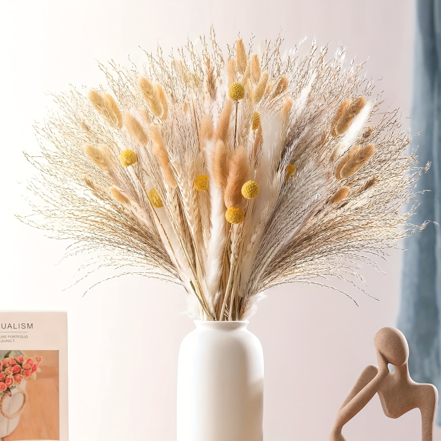 Pampas Secas Decoracion - 120 Piezas Flores Secas Naturales 42cm - Ramilletes  Flores Secas para Decoracion Hogar Boho Fiestas Bodas : : Hogar y  cocina