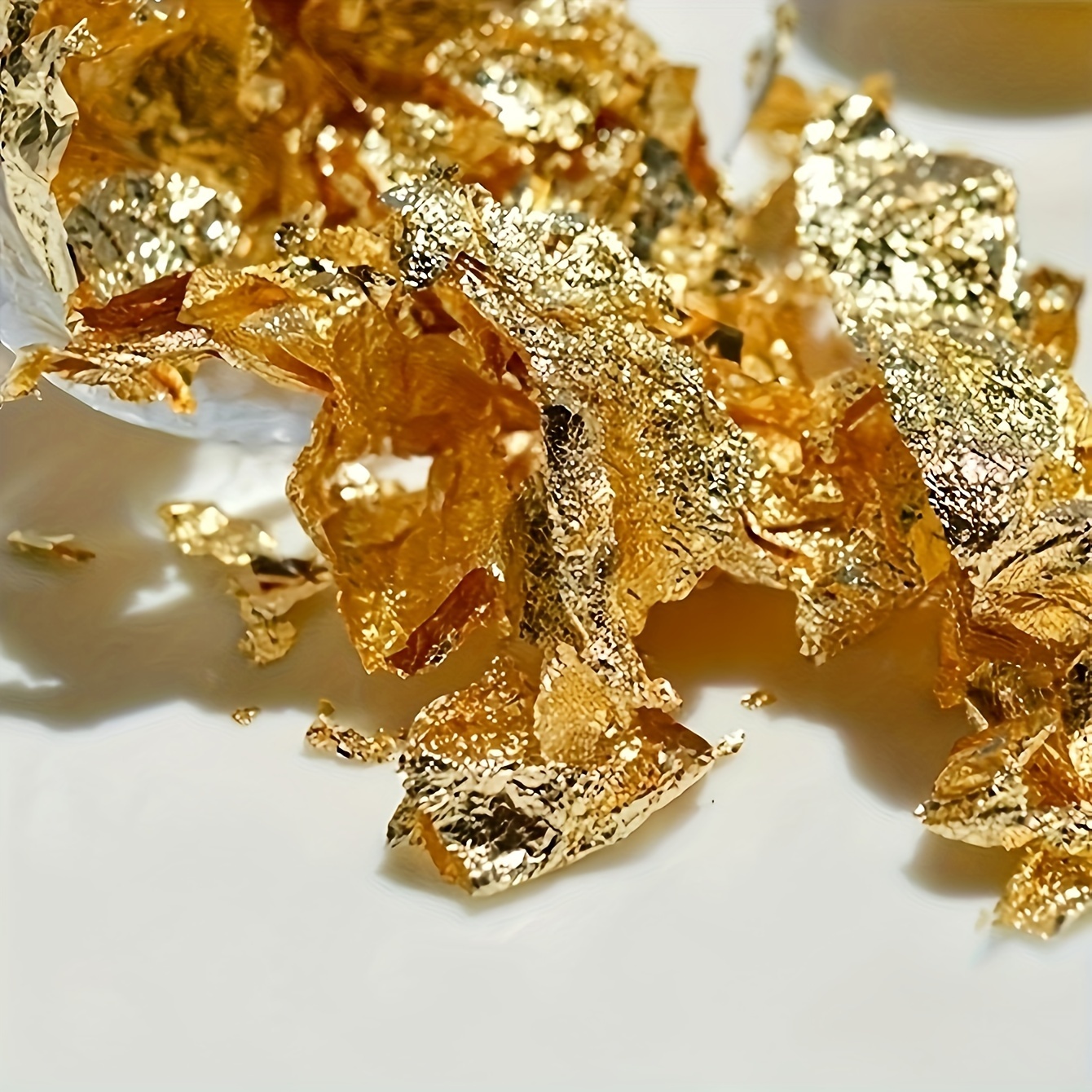 Golden Leaf Gilding Resin Flakes Gold Metallic Foil Flakes - Temu