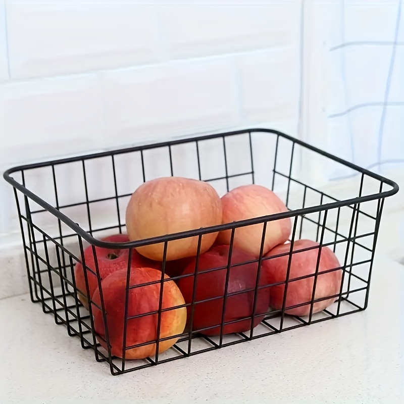 Wire Storage Baskets, Household Pantry Baskets, Wire Baskets For Organizing  Countertop, Closet And Bedroom, Make Life Tidier Metal Basket, Household  Bathroom Kitchen Supplies - Temu