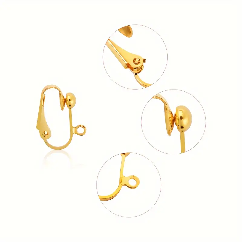 Clip On Earring Converter With Convenient Opening Ring For - Temu