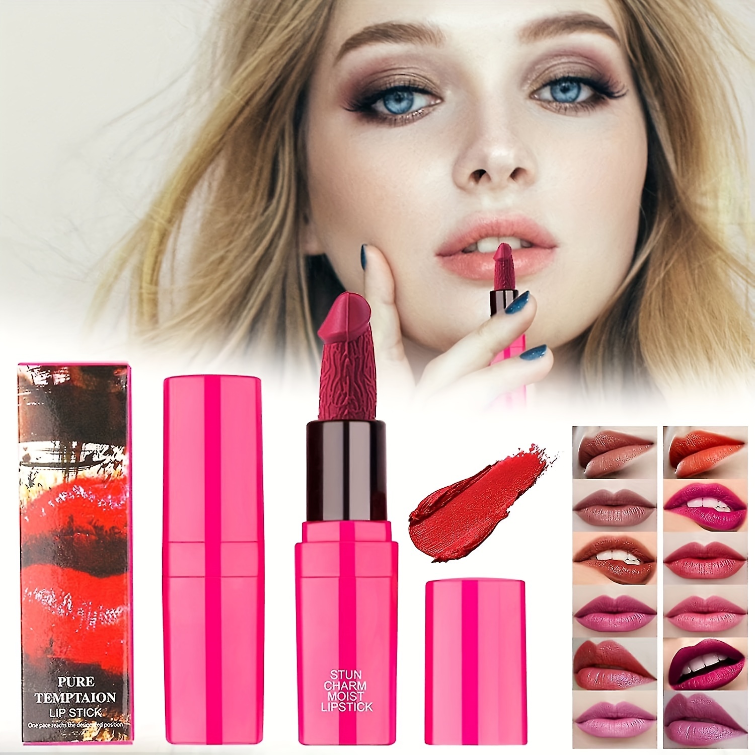 12 Colors Funny Velvet Matte Lipstick Gift Set