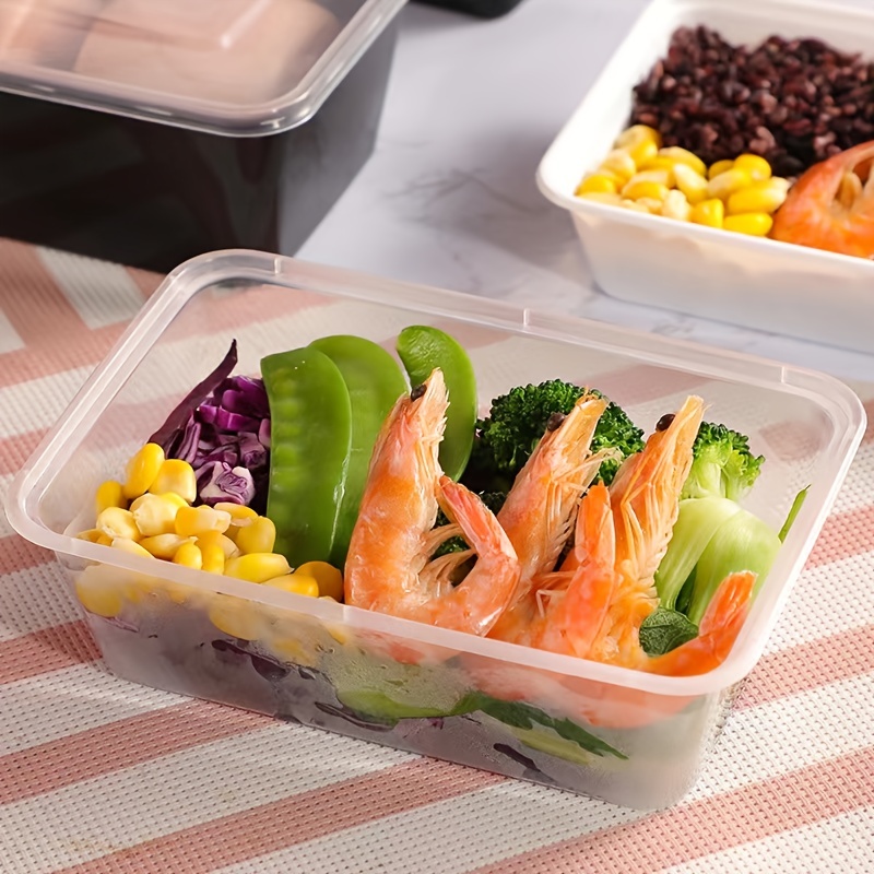 Disposable Lunch Boxes Packaging Boxes Rectangular Pp Plastic Food Grade  Thickened Household Transparent Fast Food Bento Lunch Box Takeaway  Restaurant Packaging Box - Temu