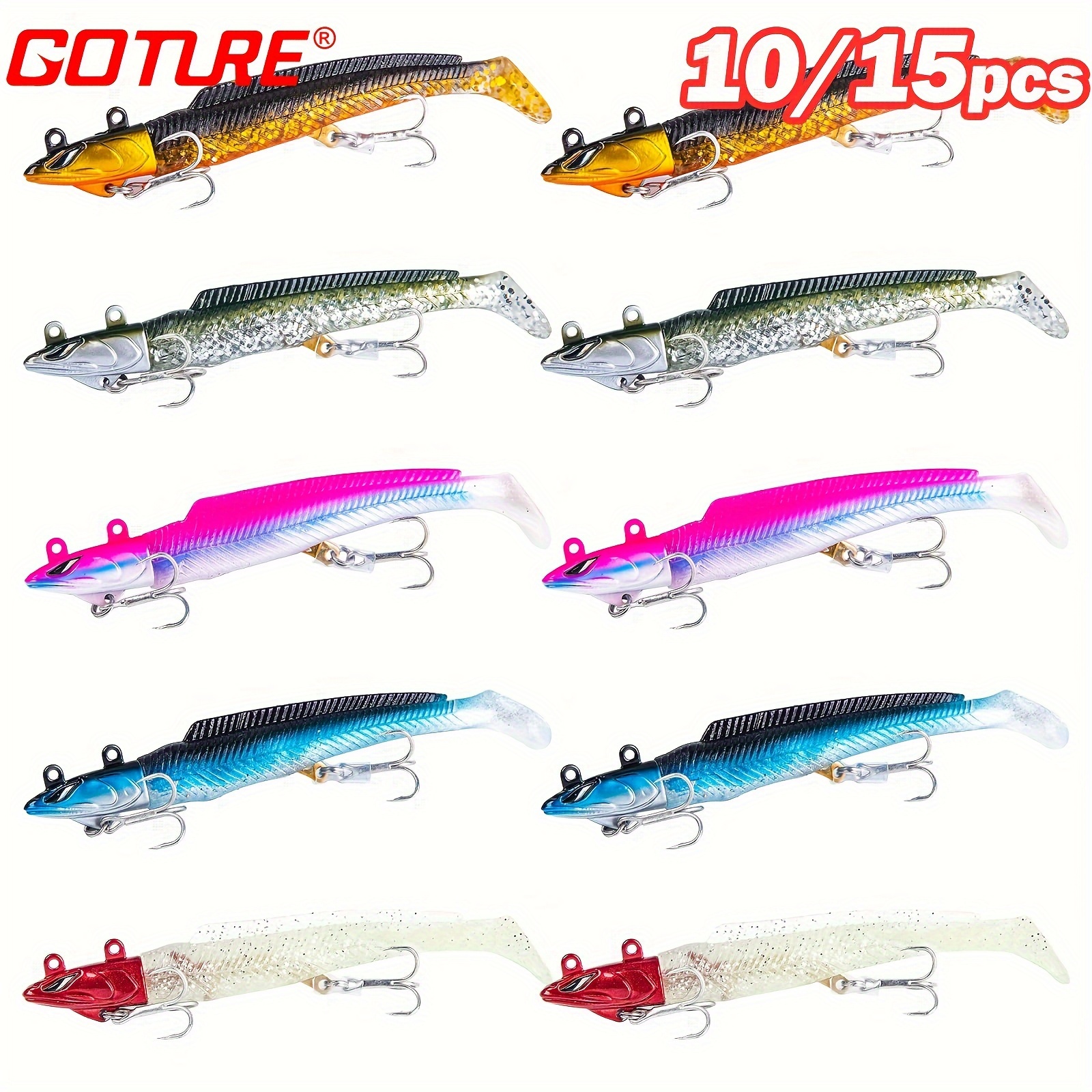 Artificial Fishing Lure Salty Red T tail Worm Soft - Temu