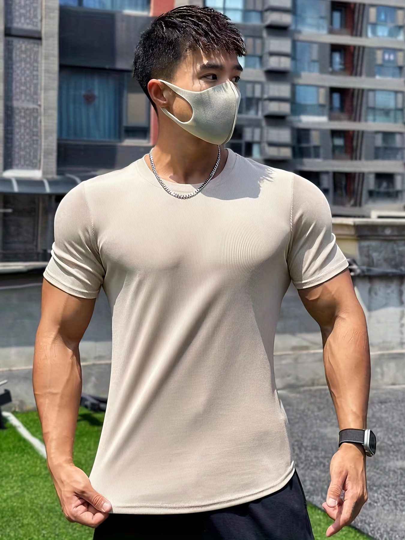 Hearuisavy Sports Shirts Breathable Workout Sportswear Fitness