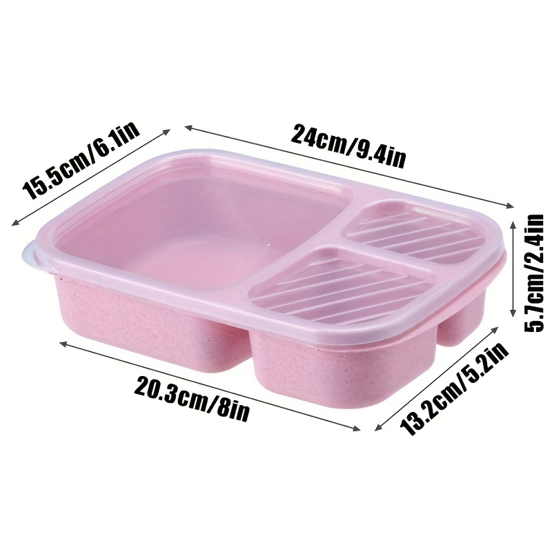 Rectangle Rice Shell Lunch Box, Hand Wash, Tableware Meal Box