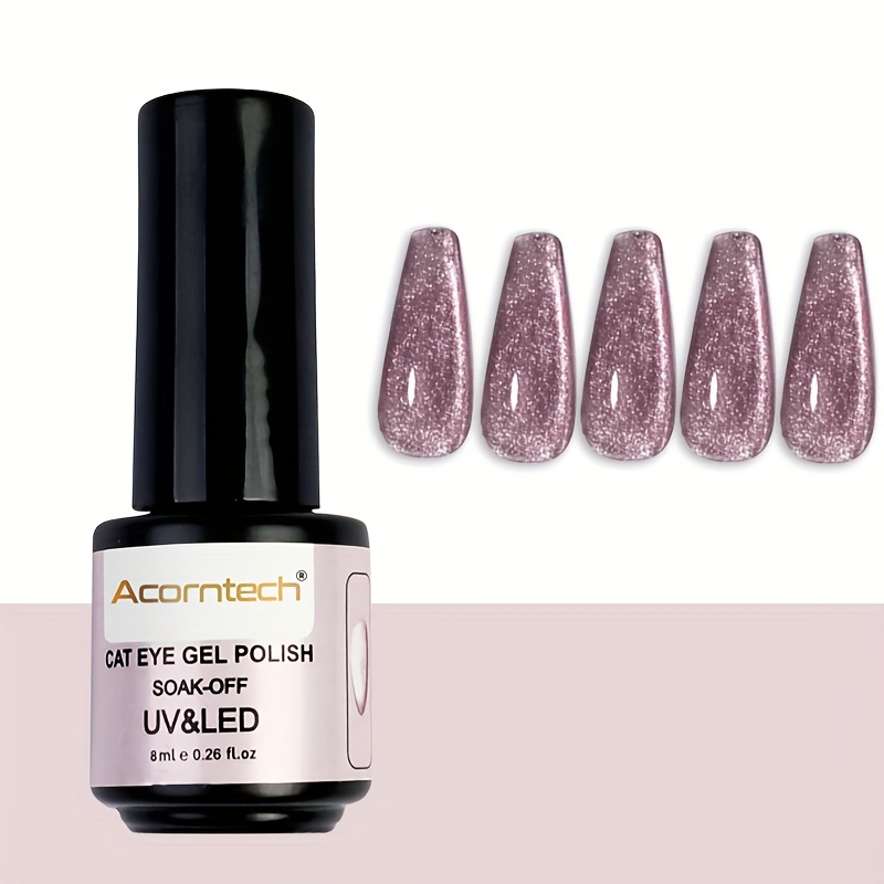 Reflective Glitter Cat Eye Gel Nail Polish Holographic Laser - Temu