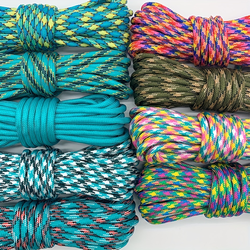 6 56yards 19 5feet 4mm Rope Nylon Rope Lanyard Rope Multi Functional Rope  For Bracelet Rope Diy Braided Dog Leashes Dog Collars Key Chain Outdoor  Rope Tent Rope - Sports & Outdoors 
