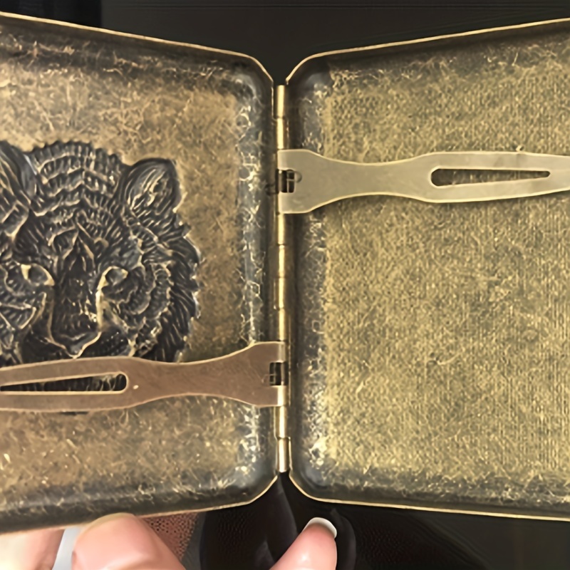 Men's Cigarette Case with Gift Box for 20pcs Vintage Metal