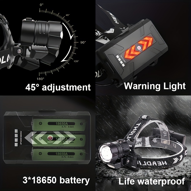 Linterna Frontal Led Xhp90+cob: Lámpara Cabeza Alta Potencia Recargable Usb  Pesca Aire Libre, Camping Exploración., Envío Gratis, Devoluciones  Gratuitas