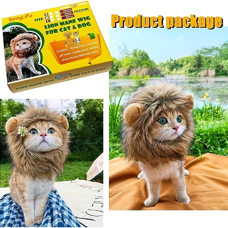 1pc Cappello Gatto Compagnia Simpatico Copricapo Divertente, Costume Gatto  Leone Cosplay - Forniture Animali Domestici - Temu Switzerland