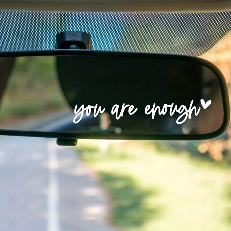 Car Rear View Mirror Vinyl Sticker Decal Boost Your Self - Temu