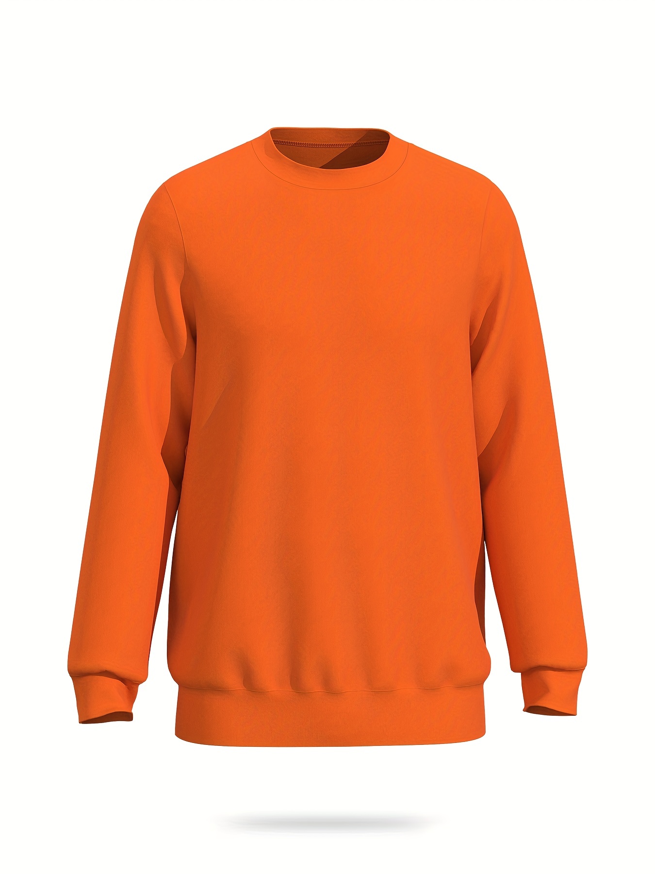 Men's Casual Stretch Pullover Sweatshirt Long Sleeve Crew Neck Tops