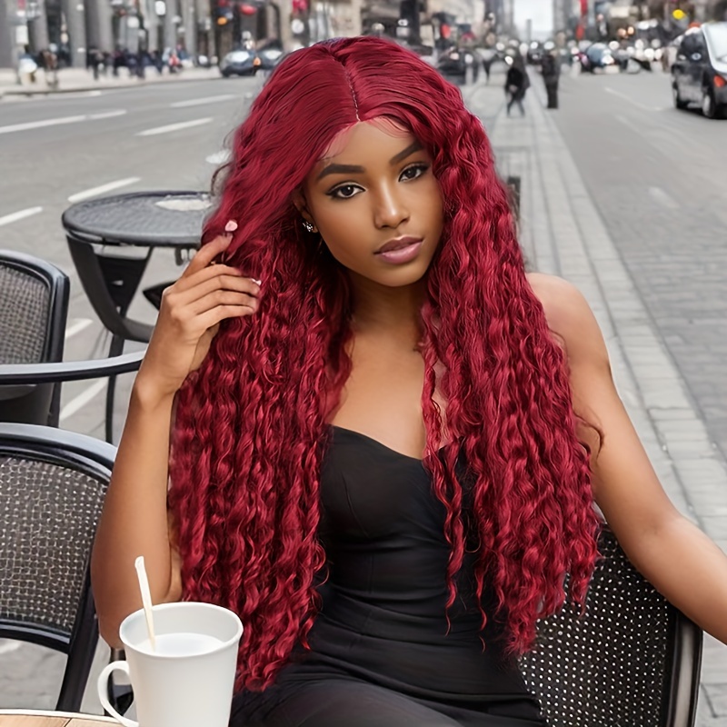 Synthetic shop wigs red