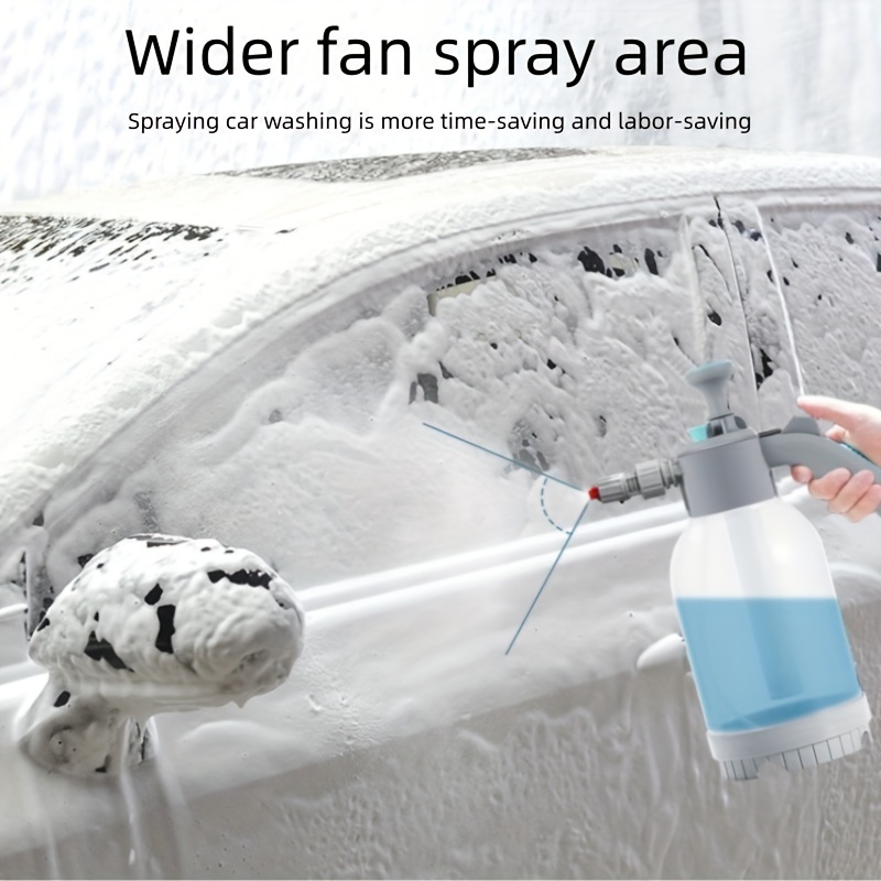 2L Car Wash Pump Manual Foaming Sprayer Pressure Car Window Cleaning Spray  Can
